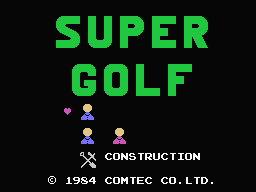 Super Golf Title Screen